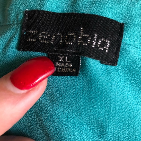 ❗️5/$25❗️Cute Teal Tank - Picture 4 of 4